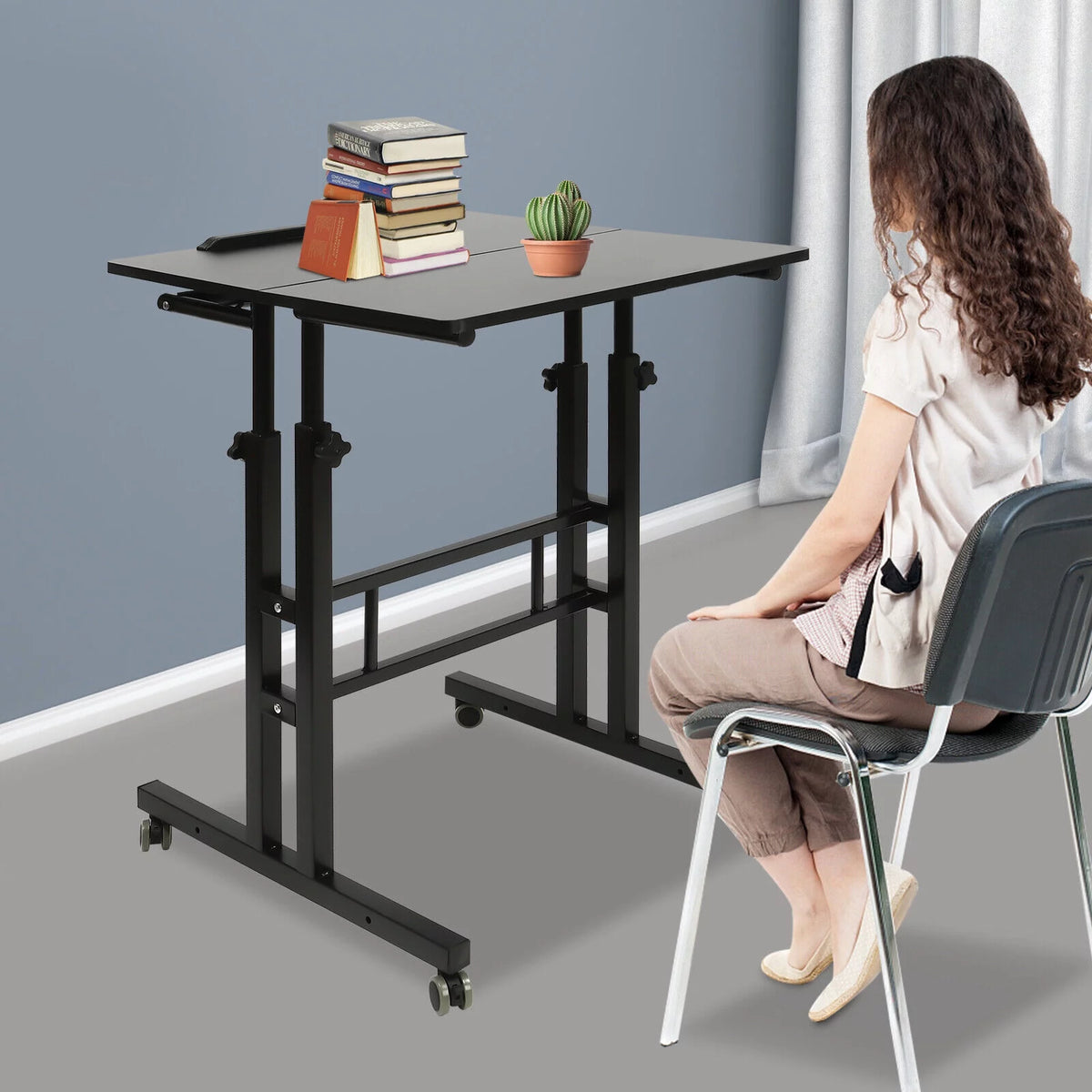Adjustable Height Mobile Laptop Desk Z997735