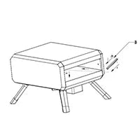 Portable Stainless Steel Gas Pizza Oven with 14" Pizza Stone T699098