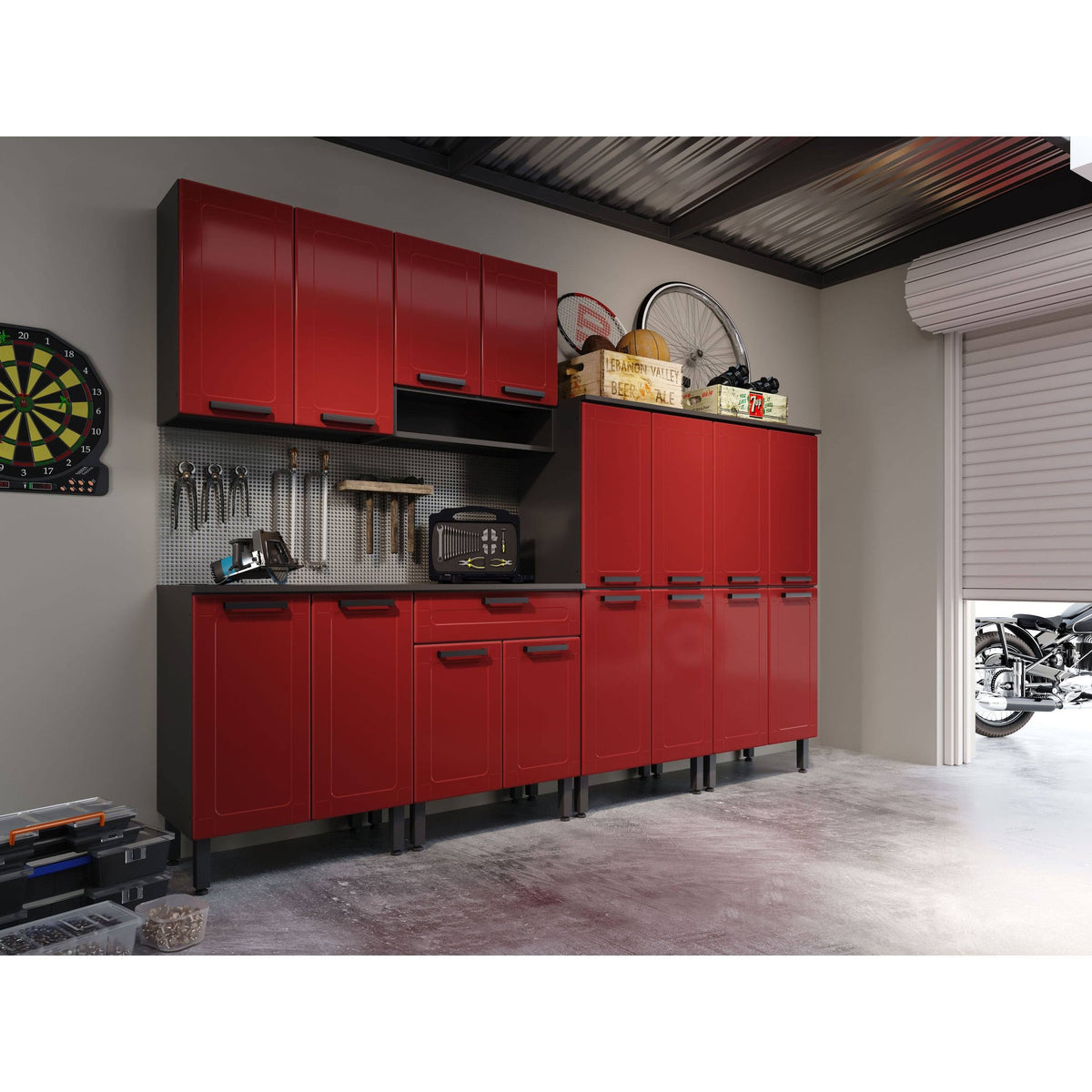 Grey Drawer Base Cabinet T408