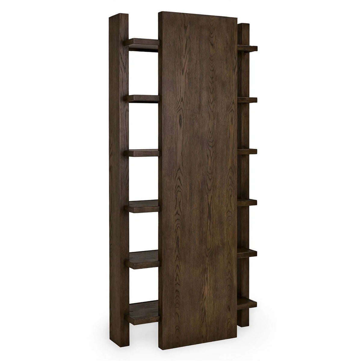 6 Shelf Tall Wood Bookcase W3469