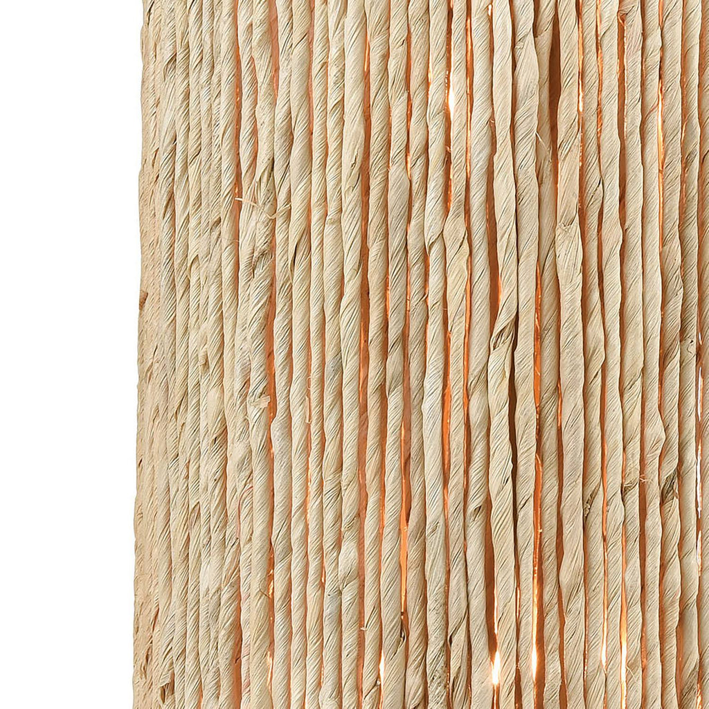 2-Light Satin Brass Sconce with Abaca J530