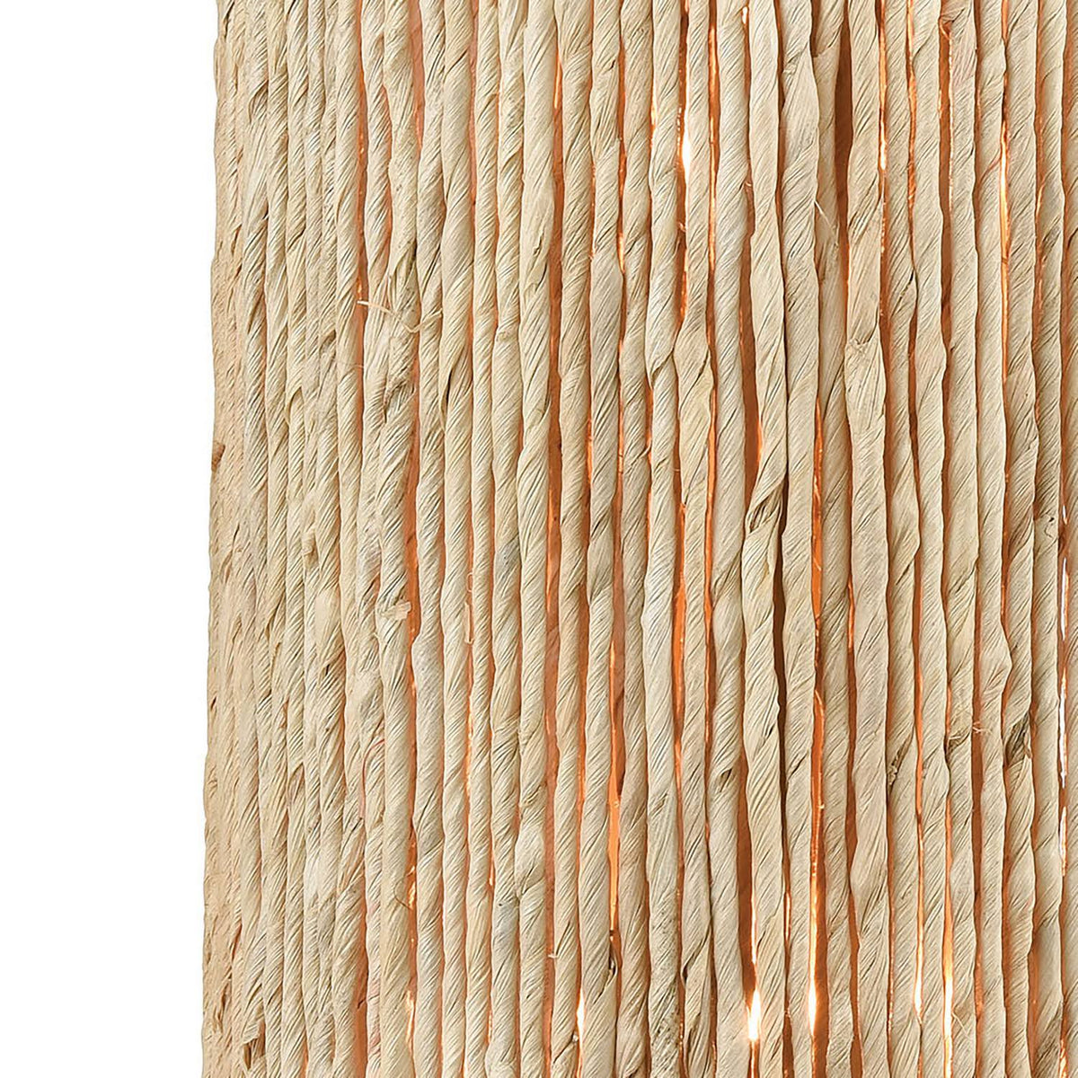 2-Light Satin Brass Sconce with Abaca J530