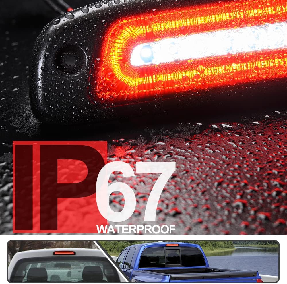 Red/white LED 3rd Brake Light with Strobe Feature E886596