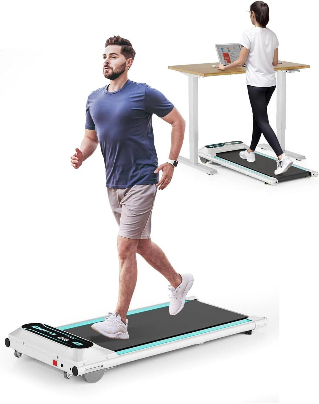 2.5HP Under Desk Treadmill with LED Display L952241