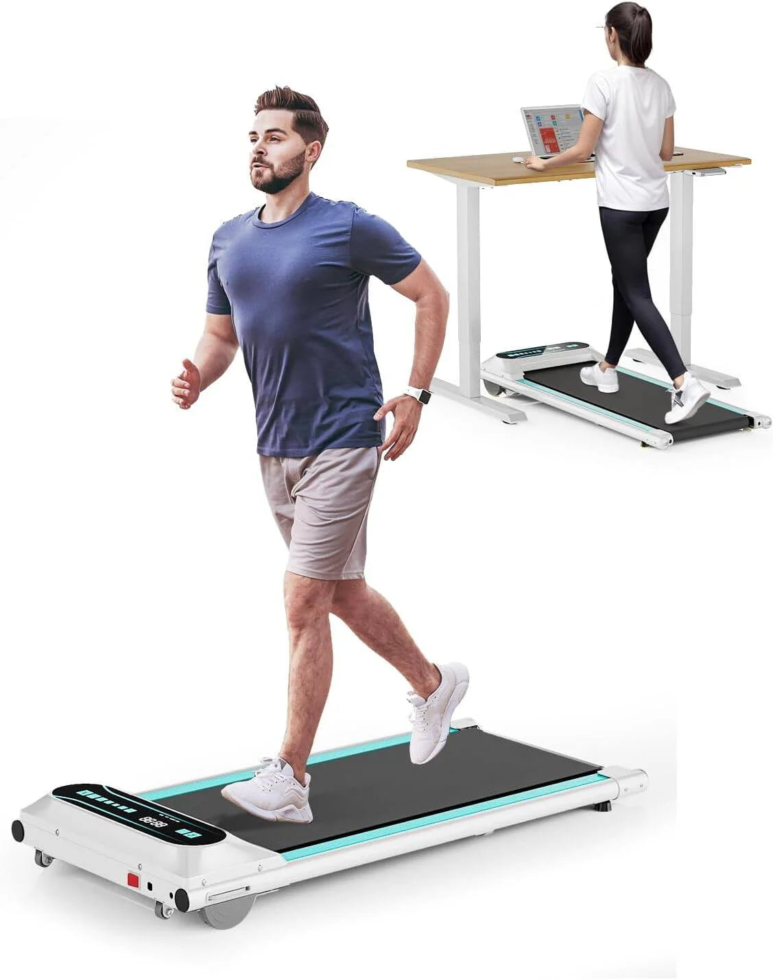 2.5HP Under Desk Treadmill with LED Display L952241