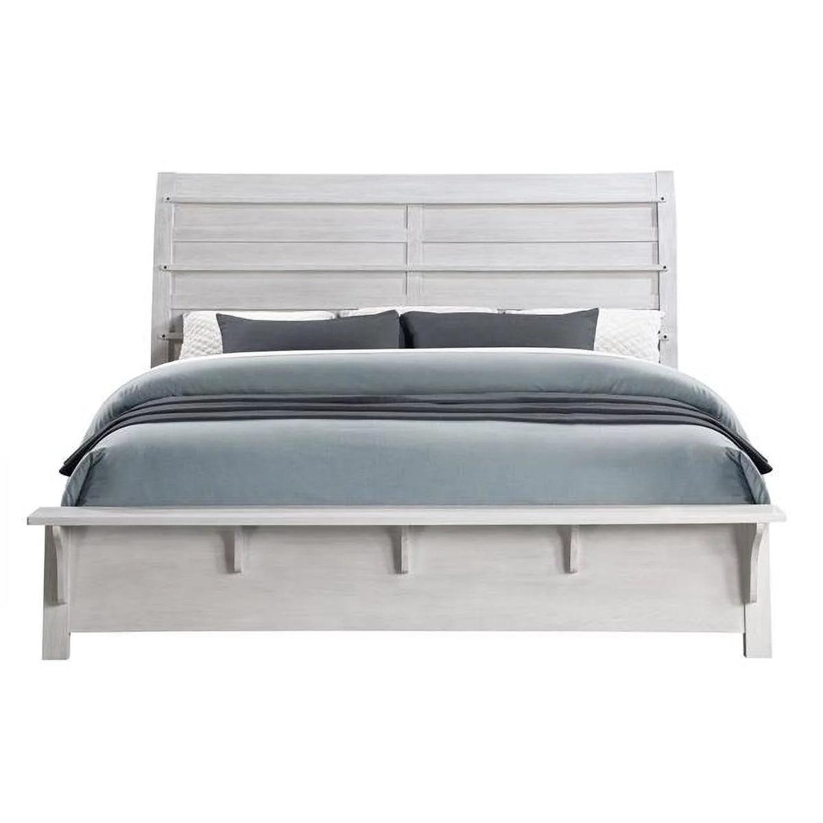 White Oak King Size Bed A8439