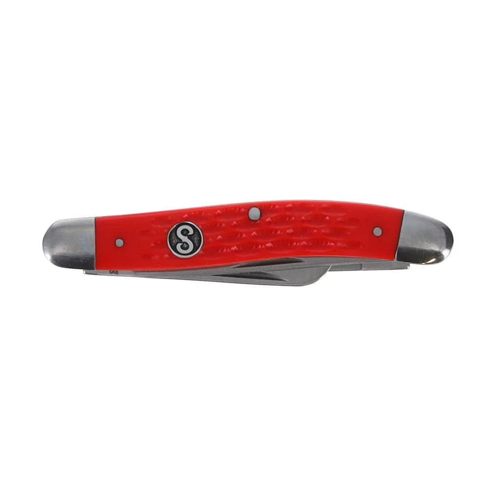 3.5-Inch Red Folding Pocket Knife D799095