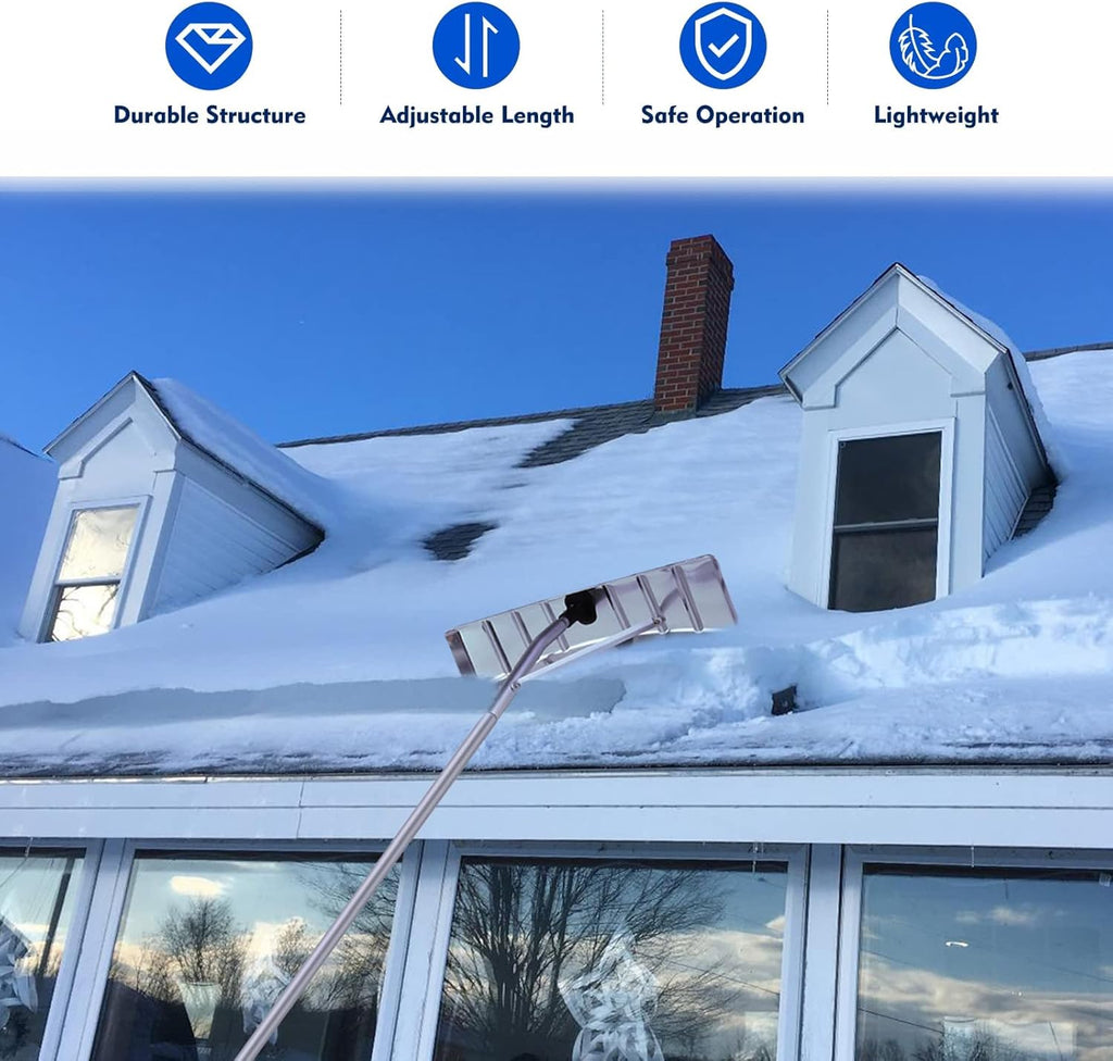 Extendable Aluminum Roof Snow Rake with 25" Blade, Pack of 2 K454963