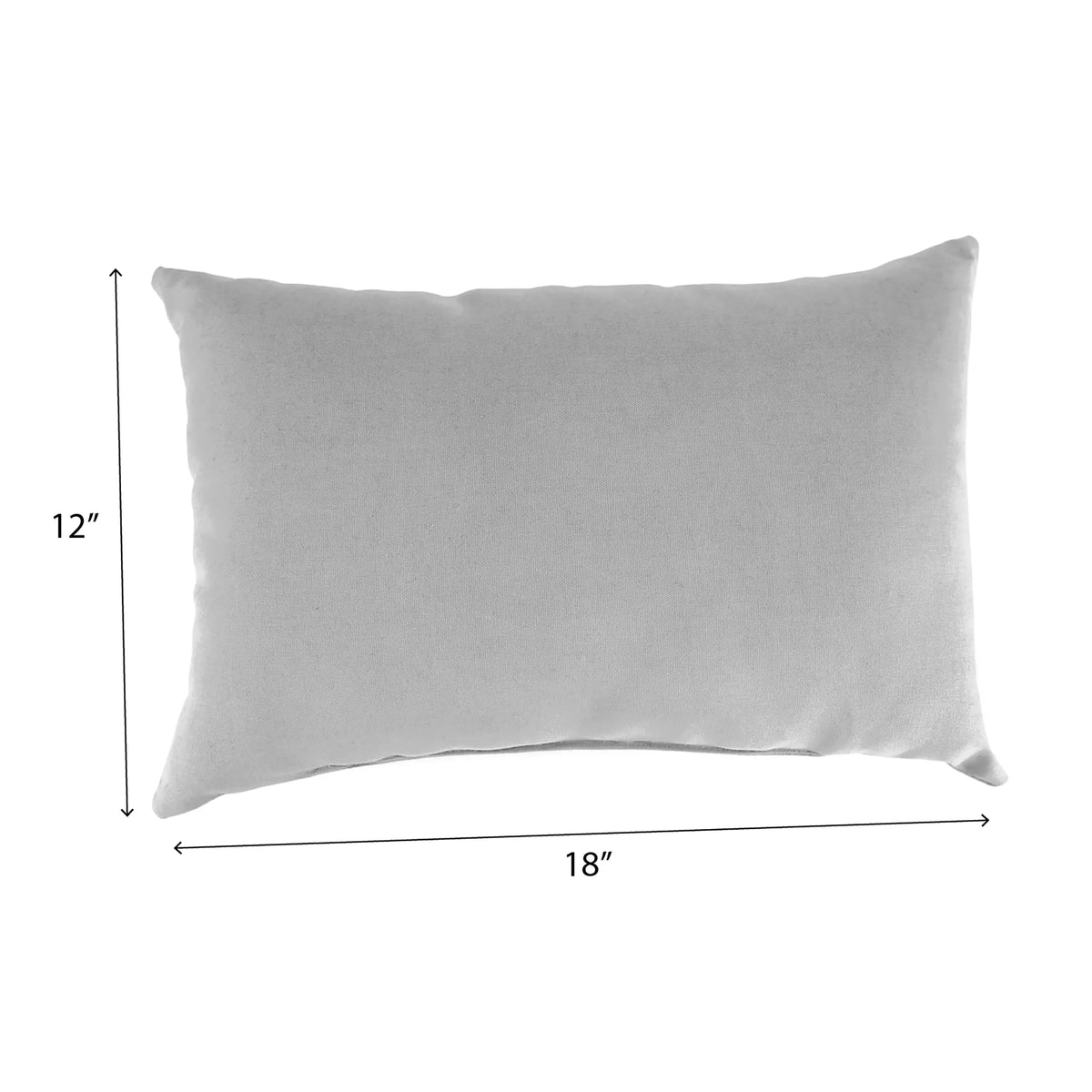 12" x 18" Black Floral Rectangular Outdoor Throw Pillow (2 Pack) N77380