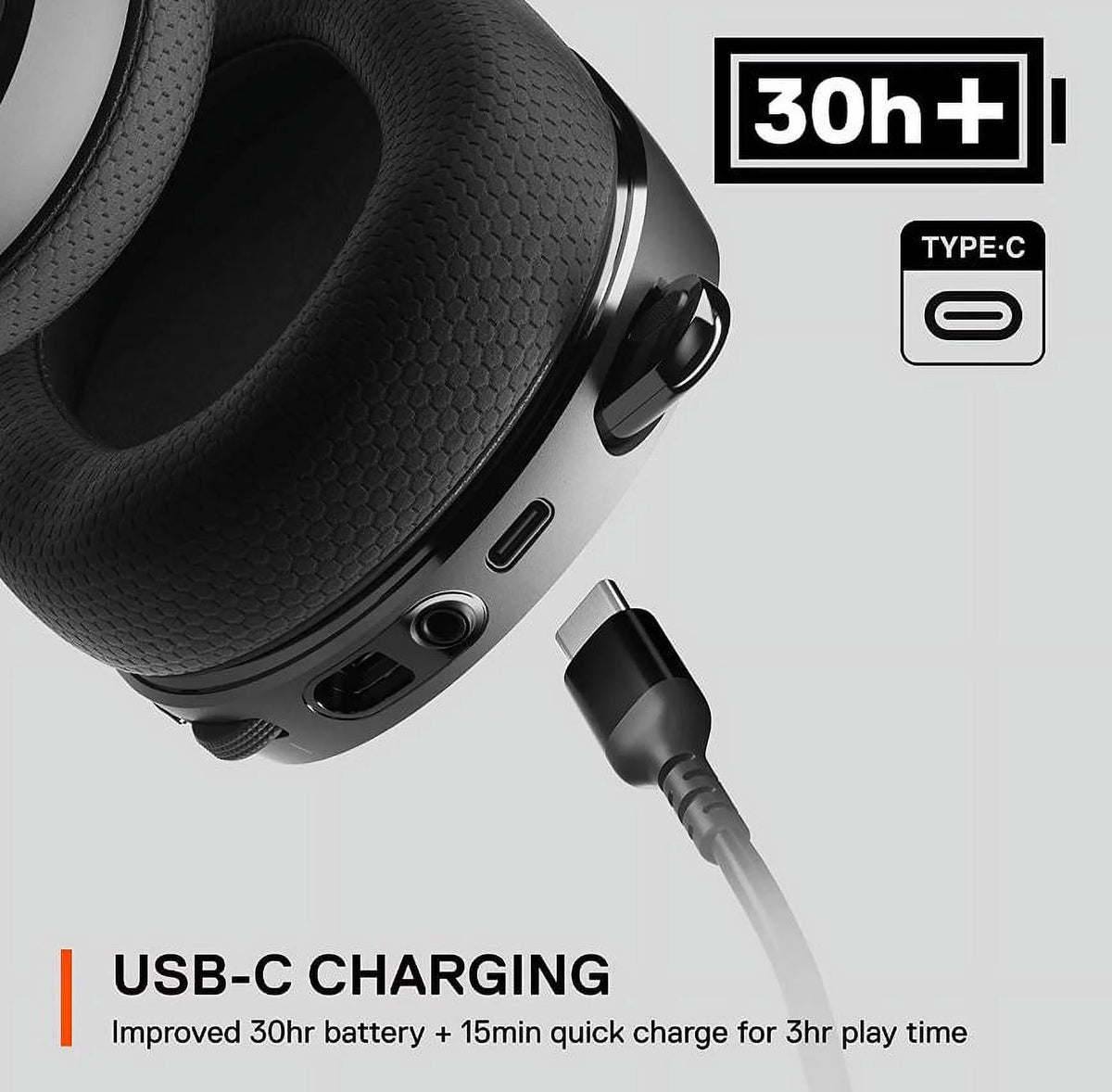 Black 2.4 GHz Wireless USB-C Headset R8735
